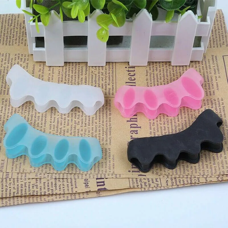 1 Pair Toe Straightener Silicone Toe Separator