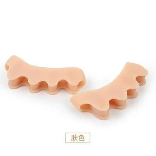 1 Pair Toe Straightener Silicone Toe Separator