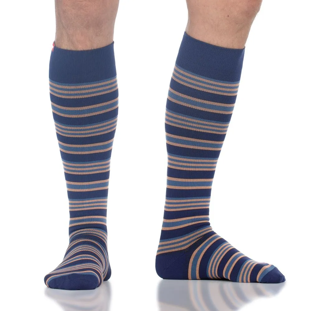 20-30 mmHg: Electric Stripe (Nylon - Seamless Toe)