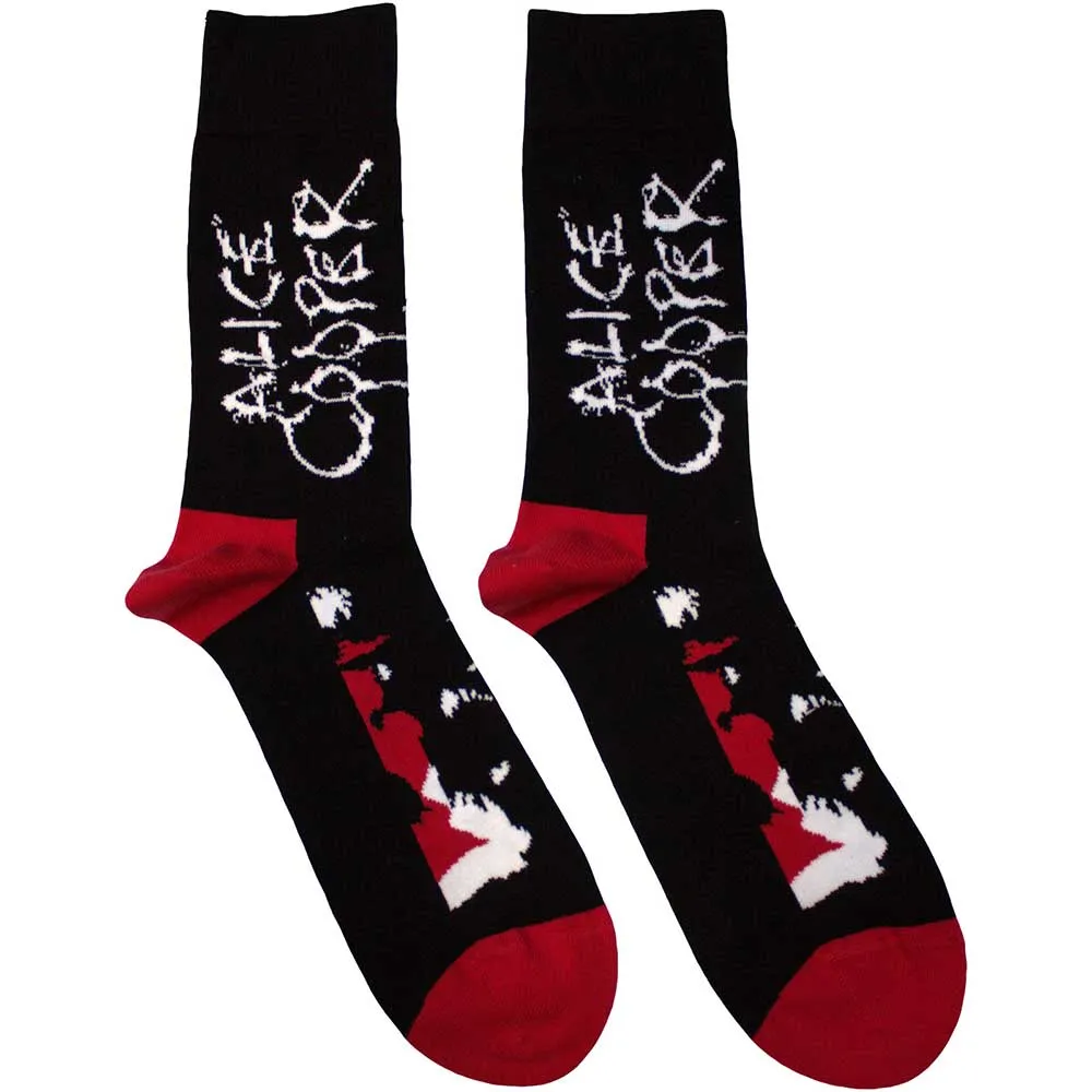 Alice Cooper Unisex Ankle Socks: Face (UK Size 7 - 11)