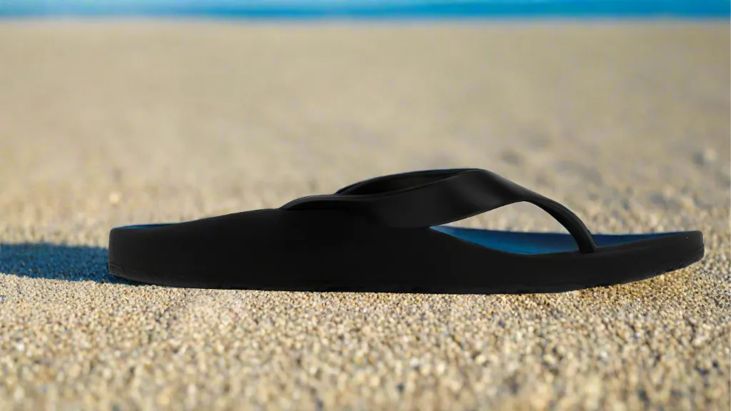 Archline Balance Flip Flops - Black