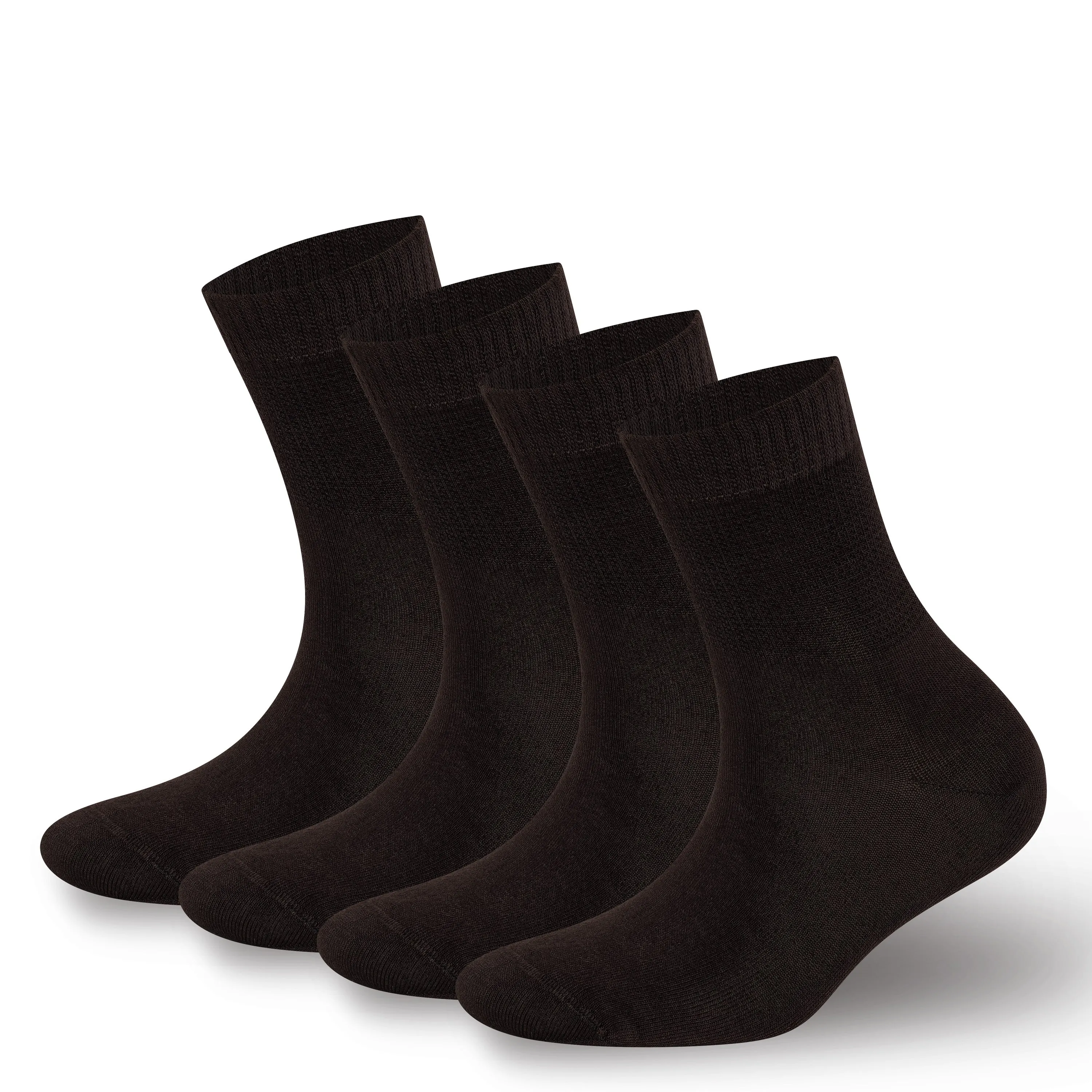 Bambooven Men’s & Women’s Diabetic Rayon Bamboo Ankle Socks (4 Pairs)