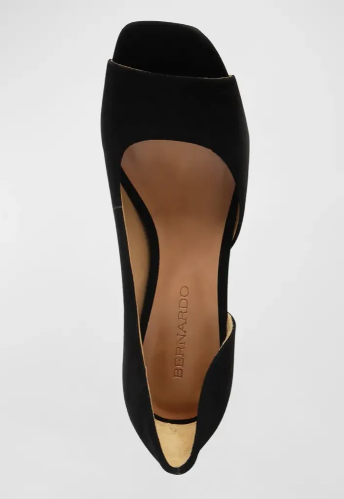 Bernardo Nieve D'orsay Pumps Black Suede