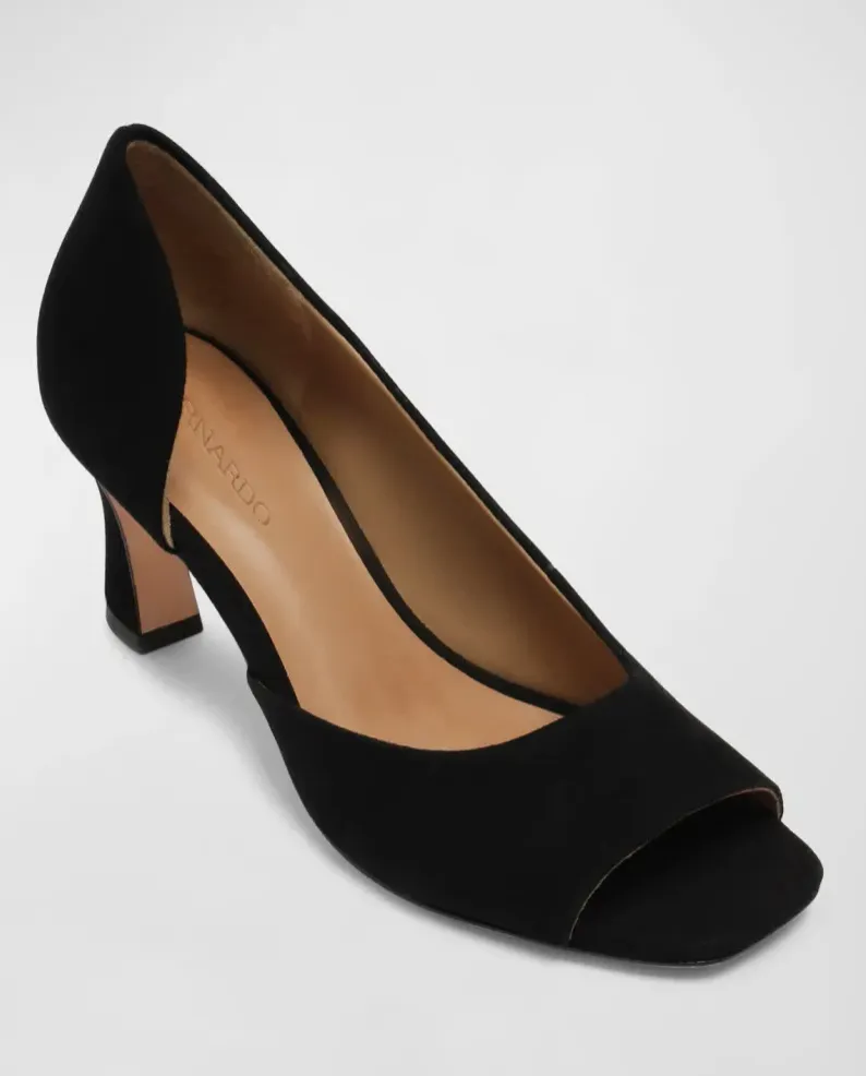 Bernardo Nieve D'orsay Pumps Black Suede