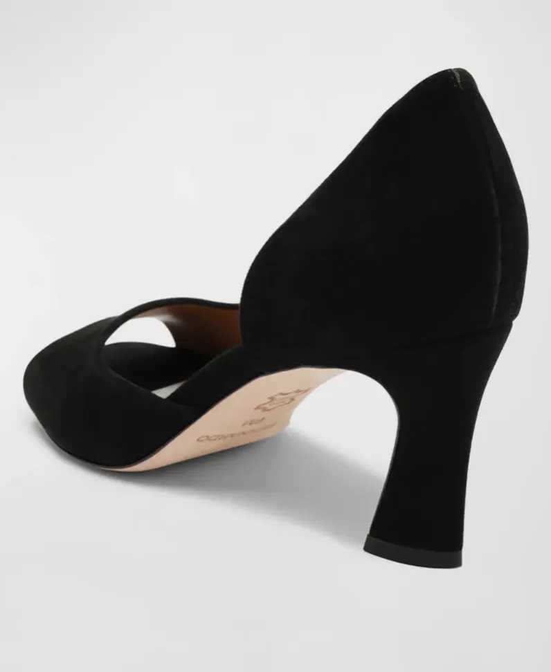 Bernardo Nieve D'orsay Pumps Black Suede