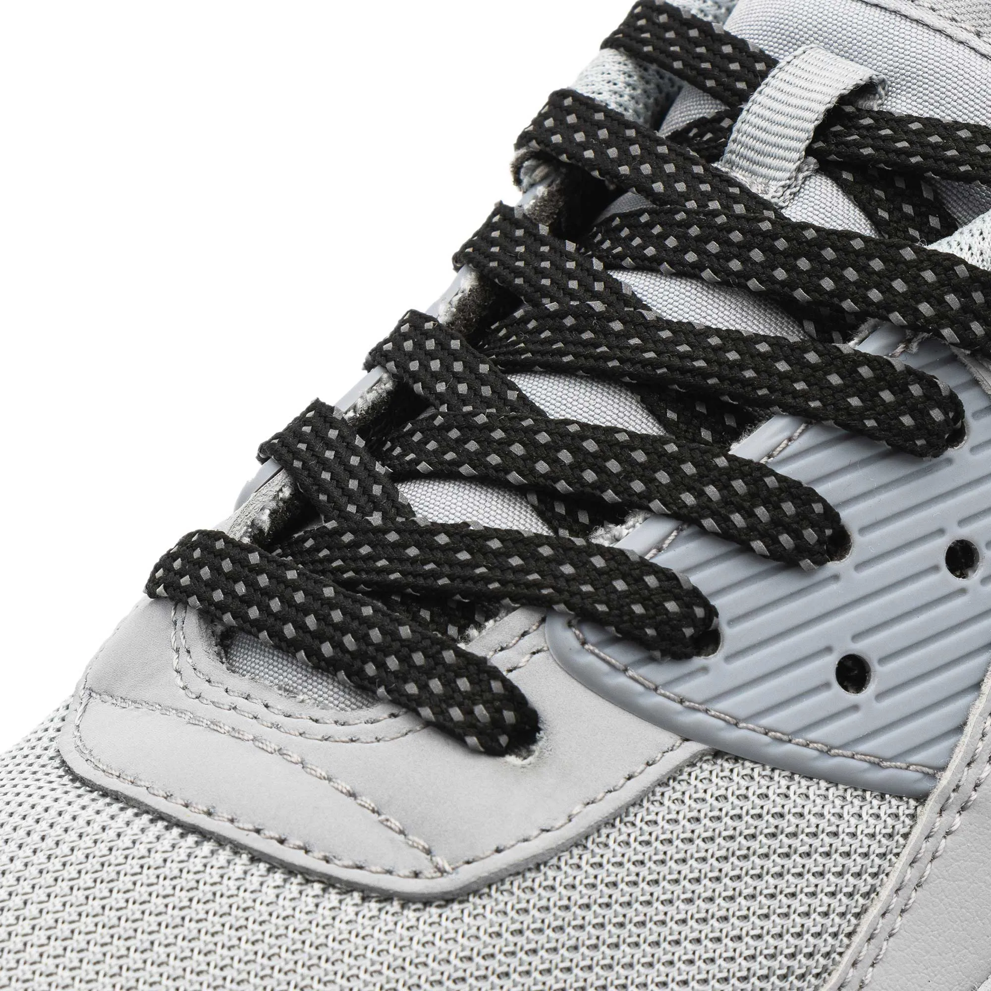 Black - Reflective Flat Laces 2.0