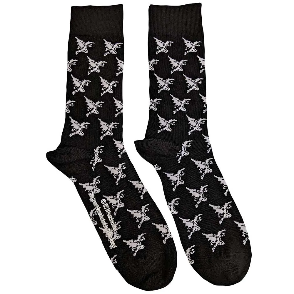 Black Sabbath Ankle Socks: Demon Pattern (US Size 8 - 12)