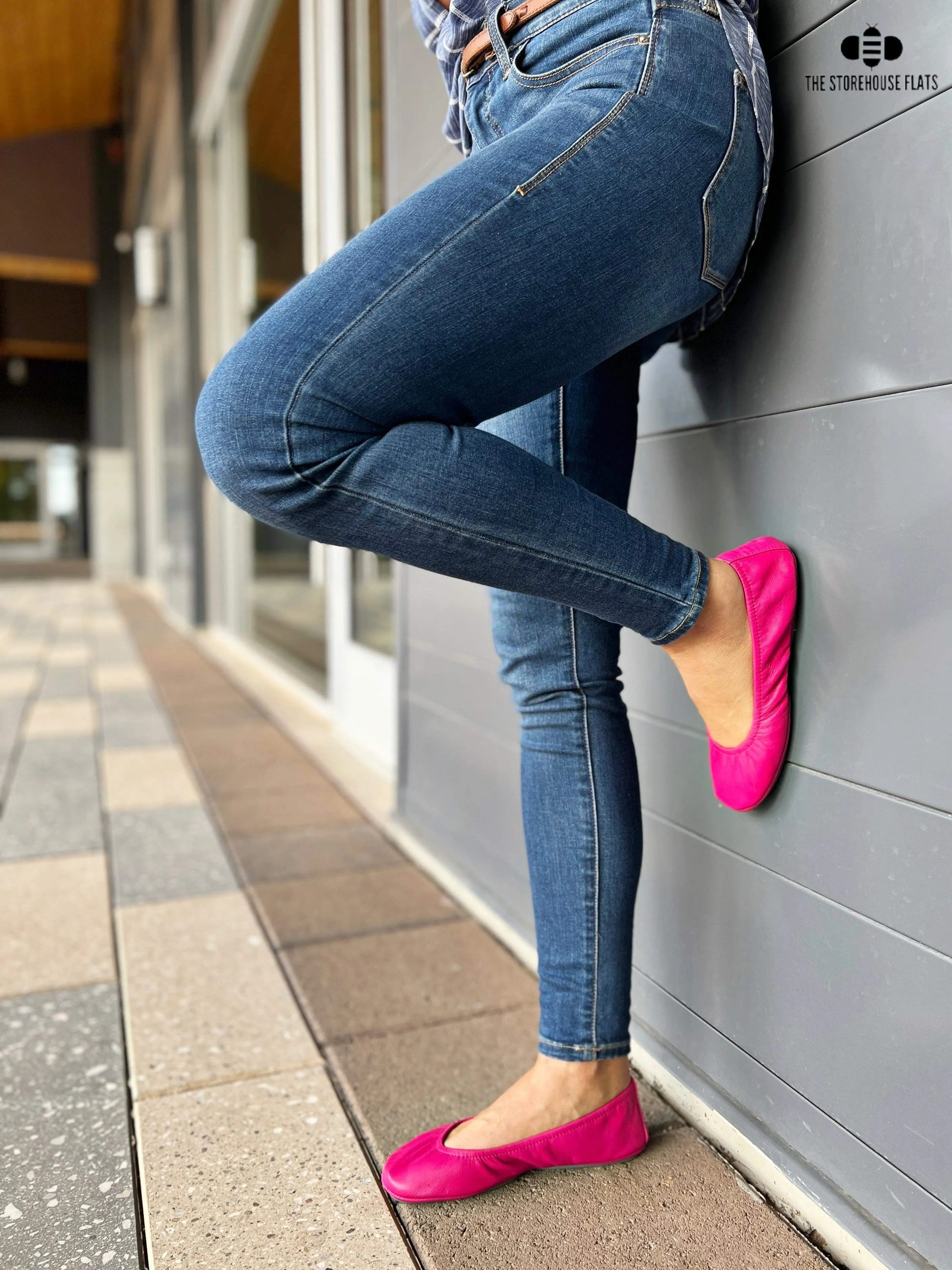 Bright Pink Storehouse Flats Classics