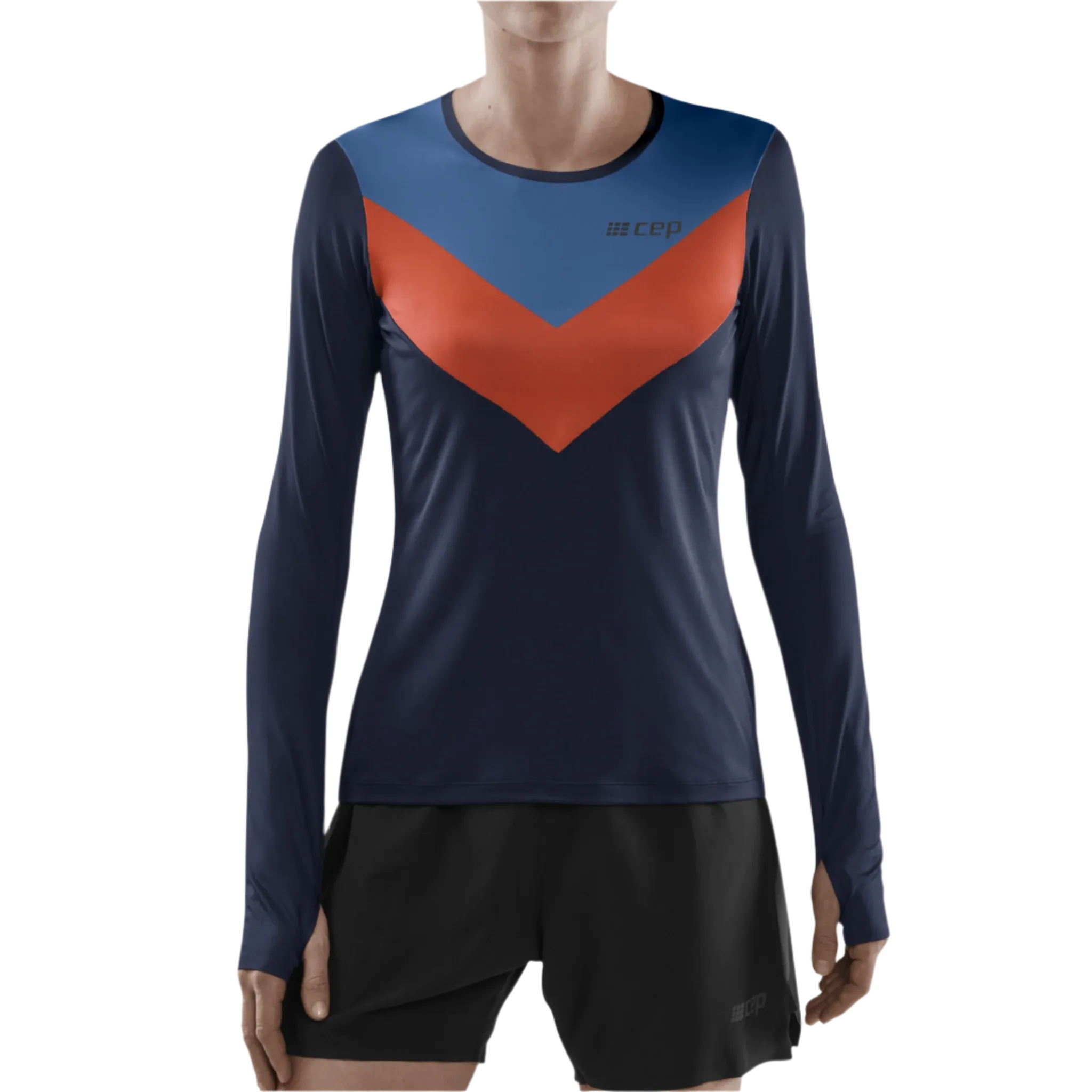 Chevron Long Sleeve Shirt, Women