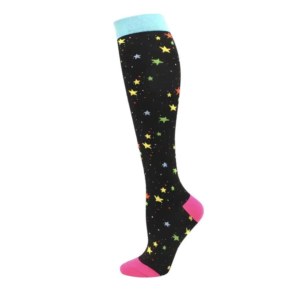 Colorful Compression Travel Socks