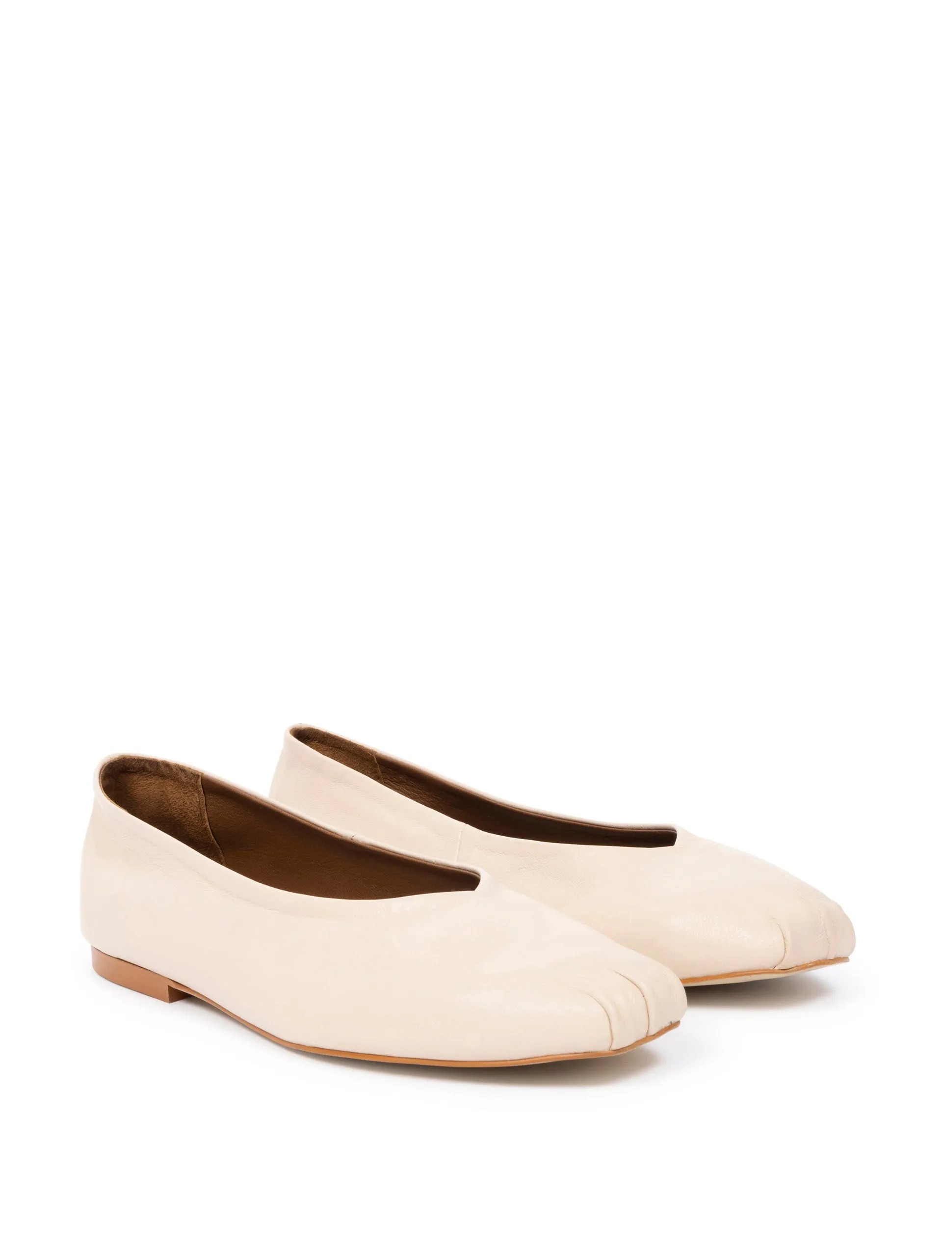 Cream Rosa flats