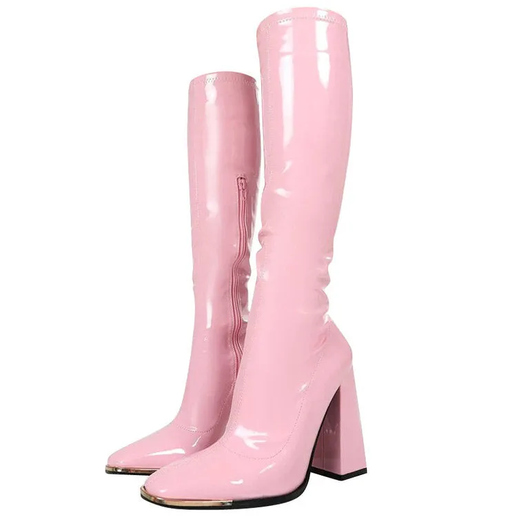 Danish Pastel Aesthetic Vinyl Boots