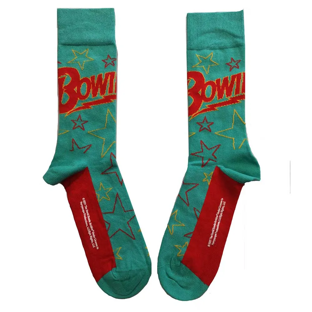 David Bowie Unisex Socks - Stars Outline (UK SIZE 7 - 11)