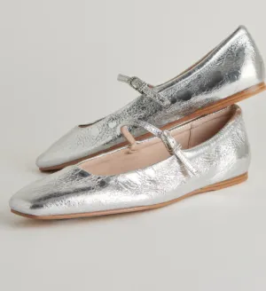 Dolce Vita Reyes Ballet Flat Silver