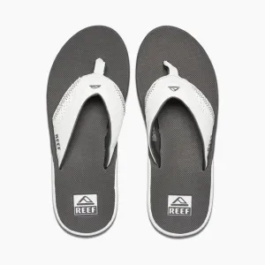 Fanning Flip Flops - Grey White