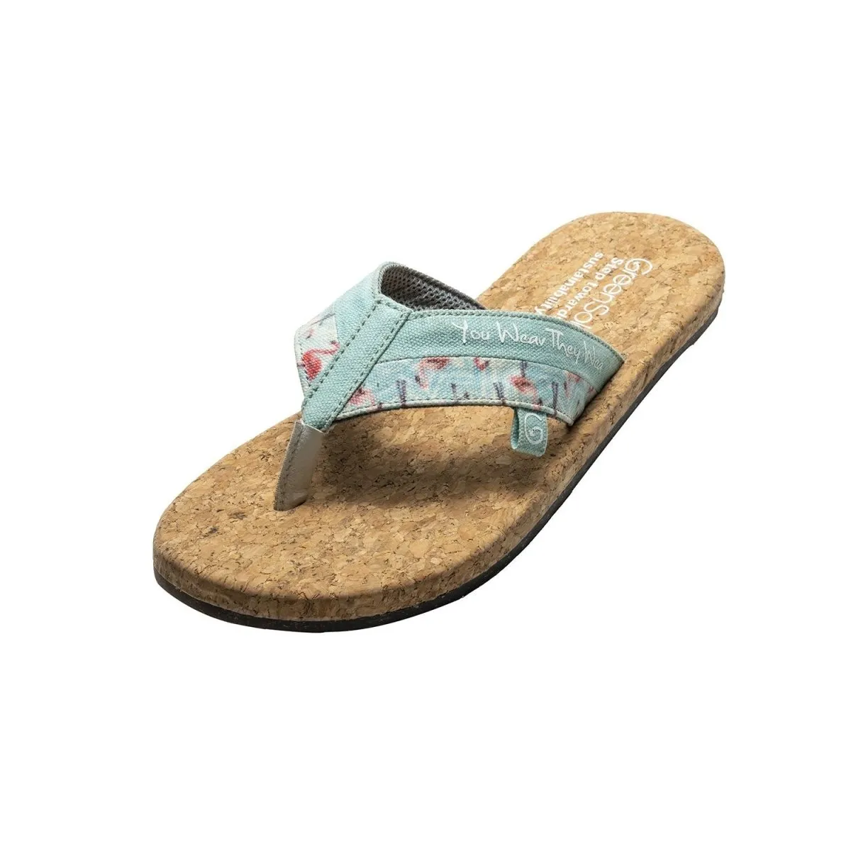 Flamingo Blue Sustainable and Vegan Flip Flops