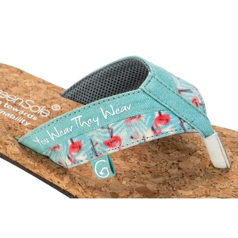 Flamingo Blue Sustainable and Vegan Flip Flops