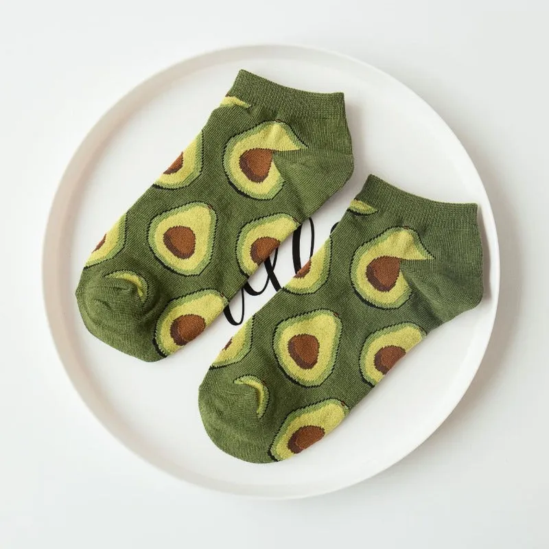 Fruit Socks Avocado (Ankle)