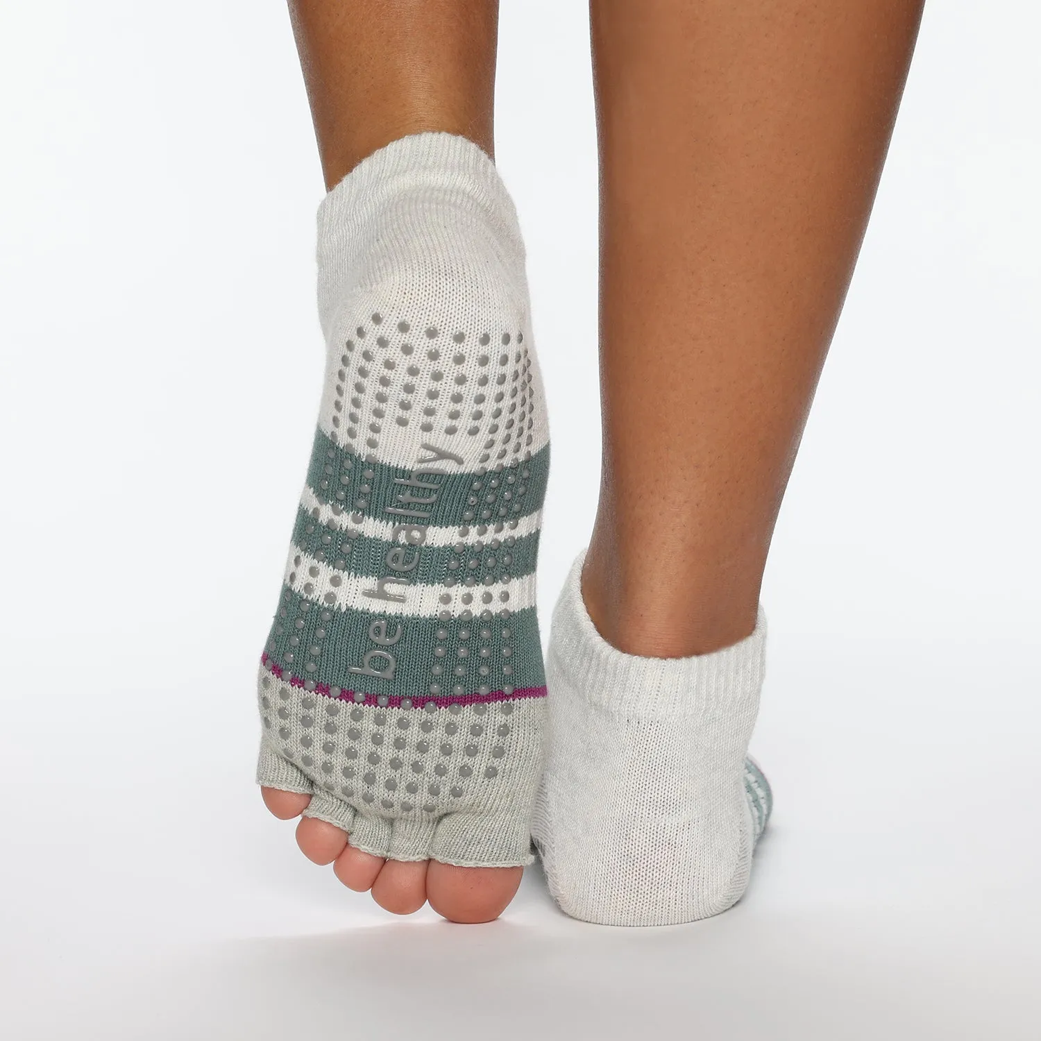 Half Toe Be Healthy Grip Socks (Meadow)