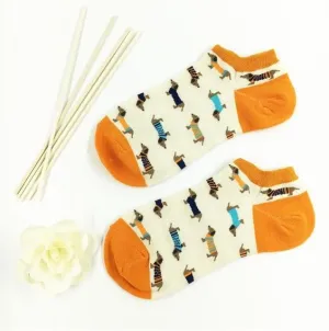 Happy Dachshund Socks