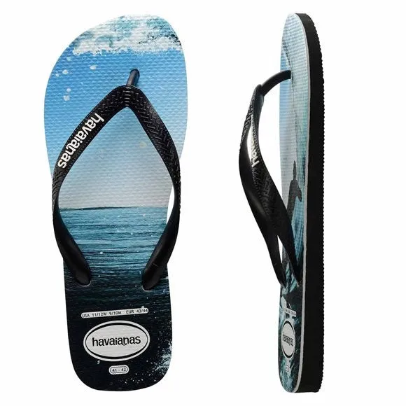 Havaianas PHOTOPRINT TUNNEL VISION BLACK/OCEAN MALE