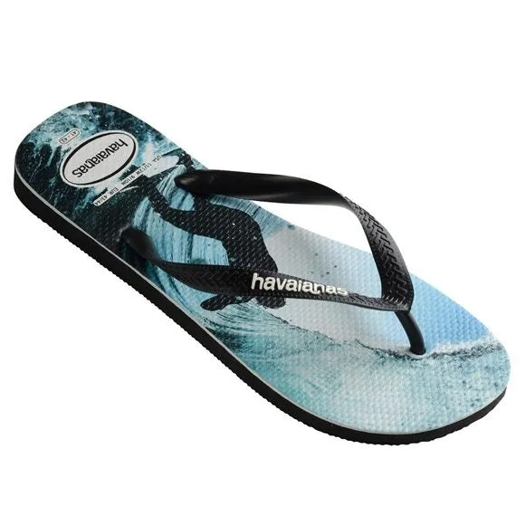 Havaianas PHOTOPRINT TUNNEL VISION BLACK/OCEAN MALE