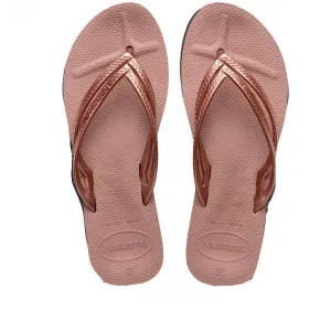 HAVAIANAS WEDGE CROCUS ROSE DOUBLE BANDED