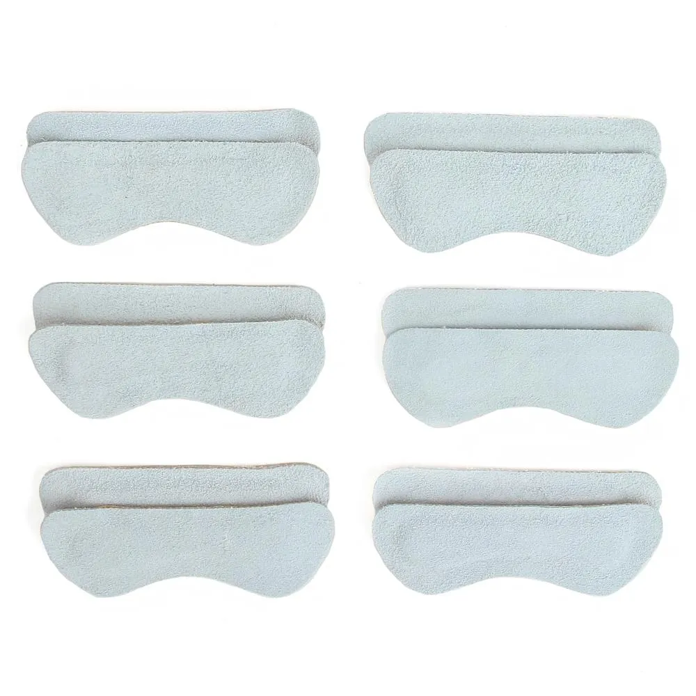 Heel Lovers Suede Leather Heel Grips, Grey - 6 Pairs