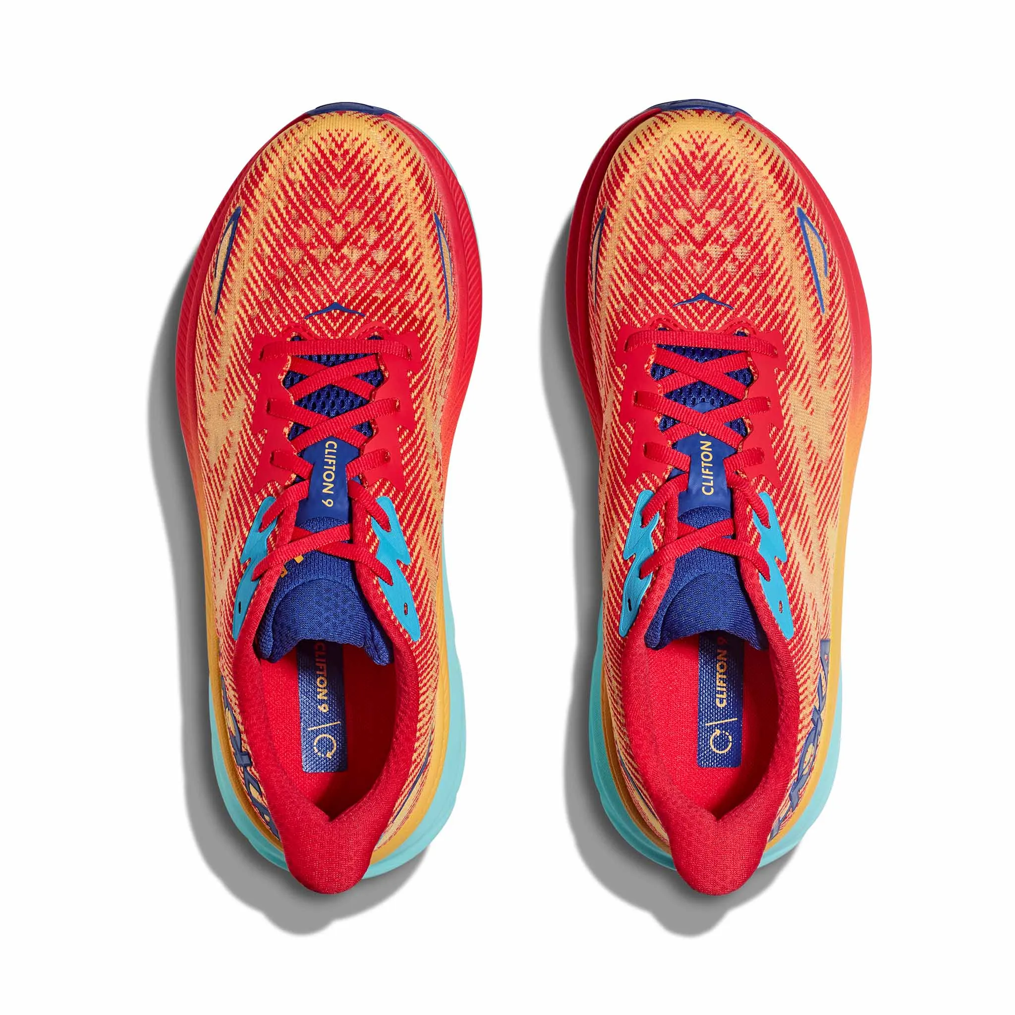 HOKA | Men's Clifton 9 Running Shoes - Cerise/Cloudless