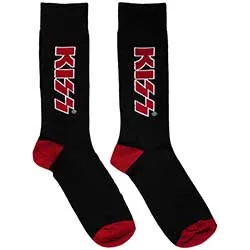 KISS Unisex Ankle Socks: Red Logo (UK Size 6 - 11)