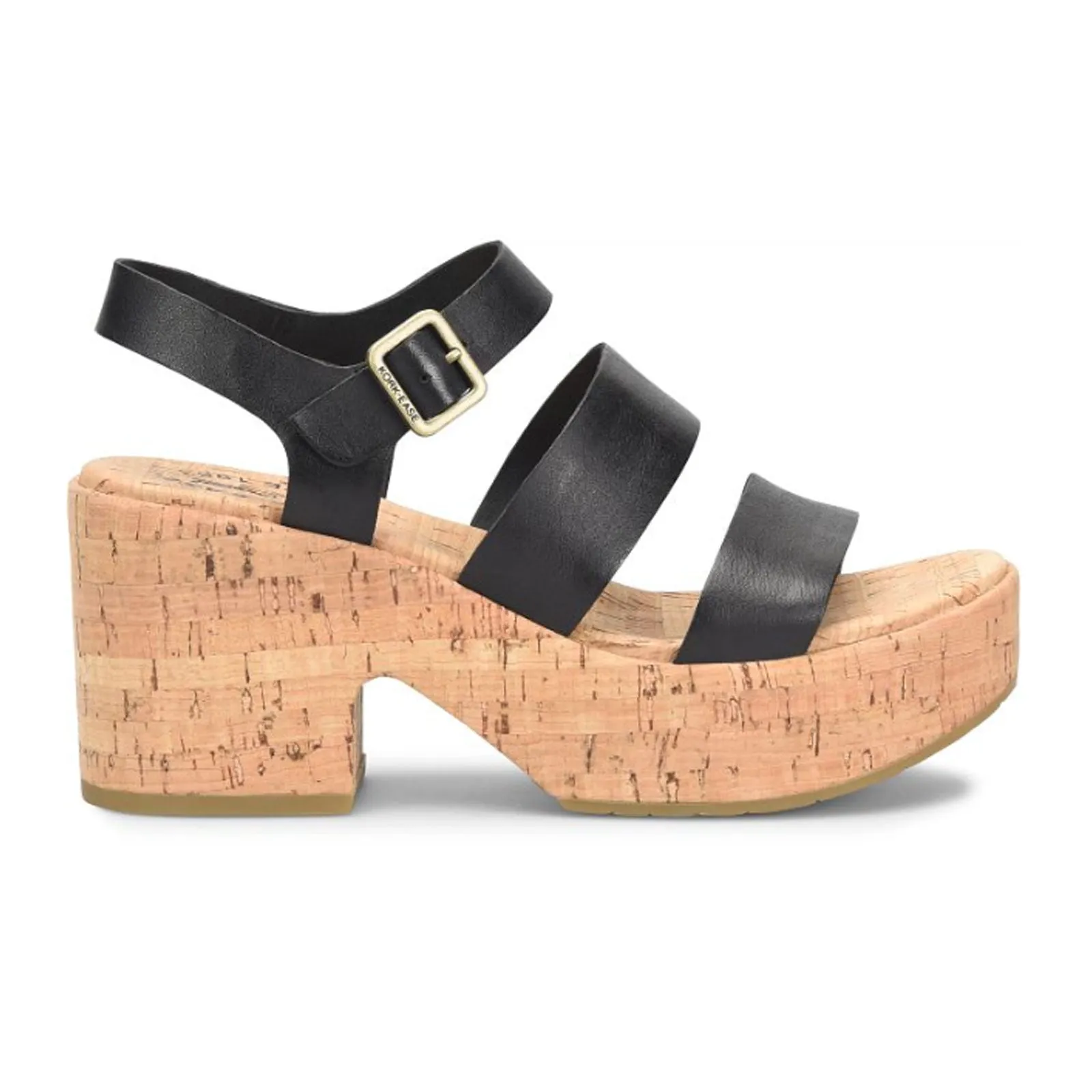 Kork-Ease Tish Wedge Sandal (Women) - Black