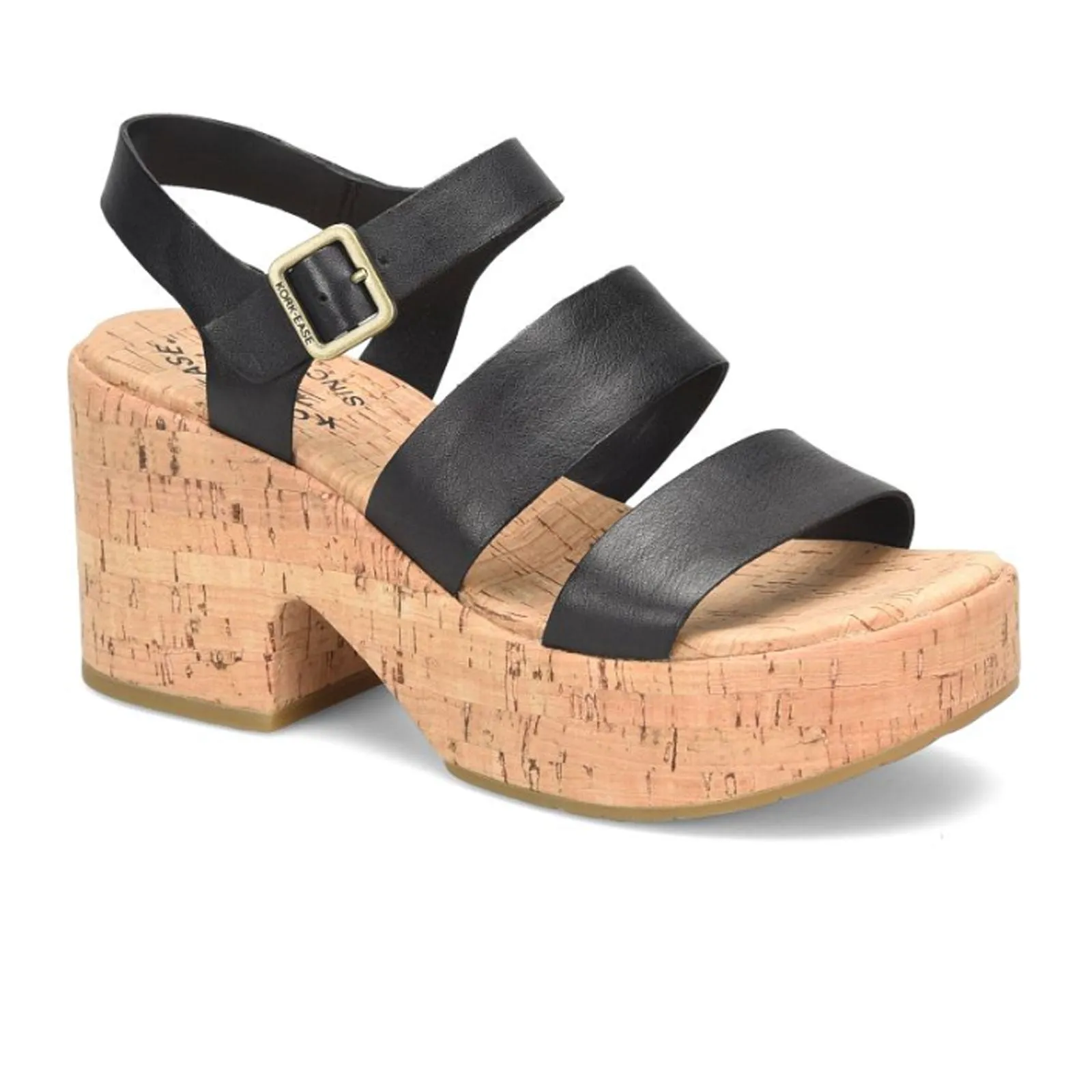 Kork-Ease Tish Wedge Sandal (Women) - Black