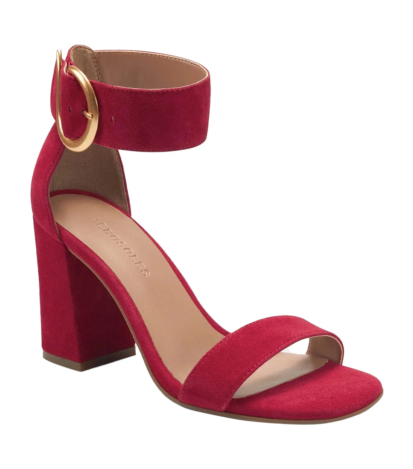 Landon Heel Sandals Red