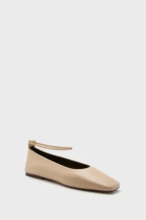 Light Beige Augusta Ballet Flats