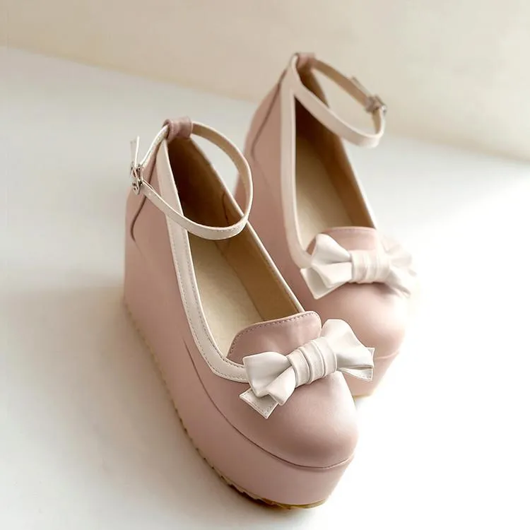 Lolita Bow strap Platform Shoes SD00246