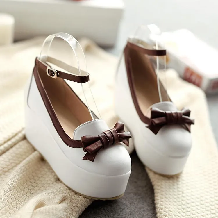 Lolita Bow strap Platform Shoes SD00246