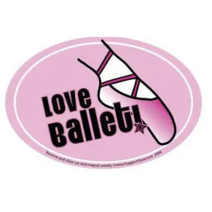 Love Ballet Car Magnet