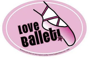 Love Ballet Car Magnet