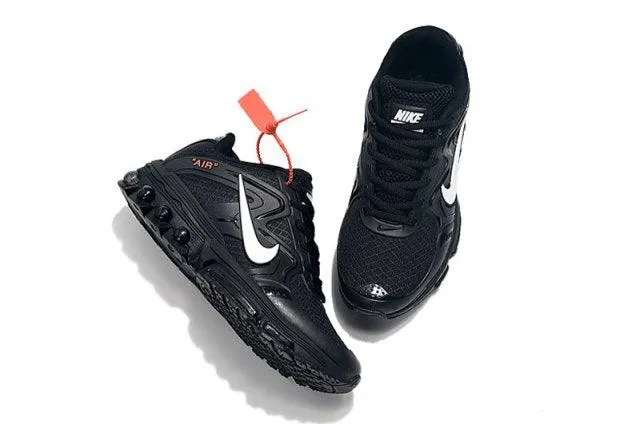 Max 2019 Black White Men's Running Shoes