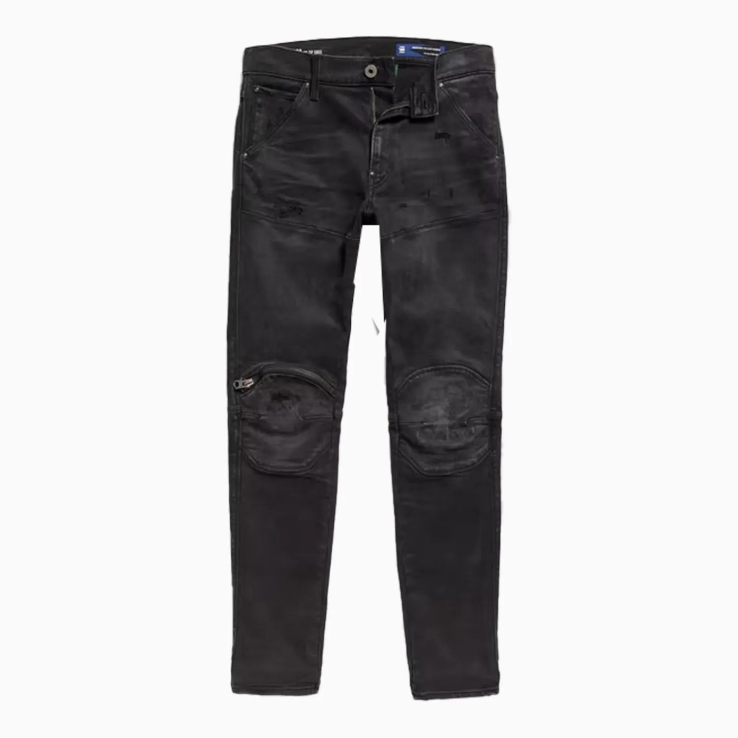 Men's 3D Zip Knee Skinny Denim Pant