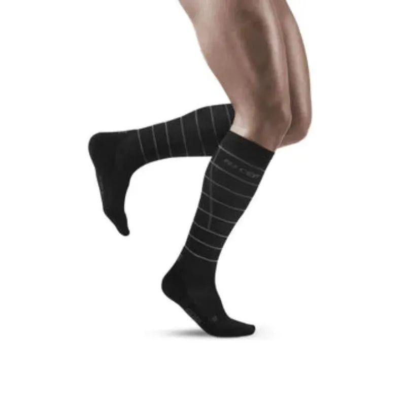 Mens CEP Long Socks Compression Reflective