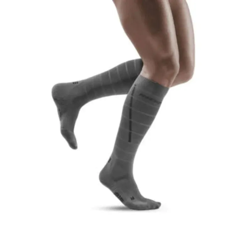 Mens CEP Long Socks Compression Reflective