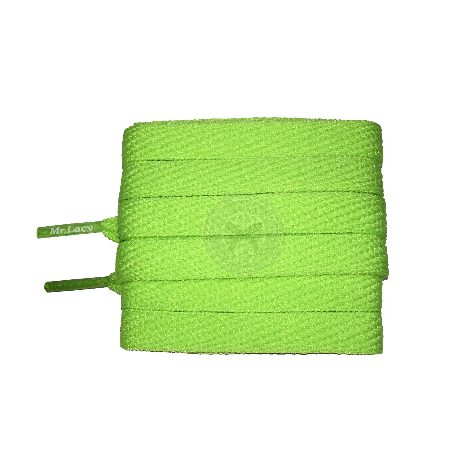 Mr Lacy Flatties - Apple Green Shoelaces