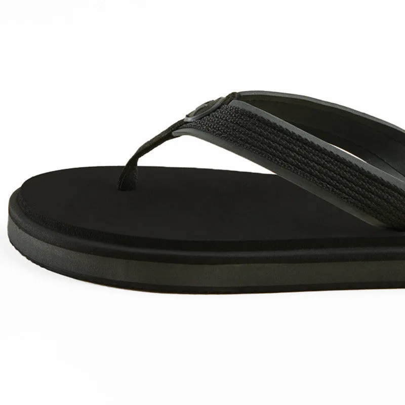 Neeman's Eco Fluffy Flip Flops | Black | Soft & Comfortable