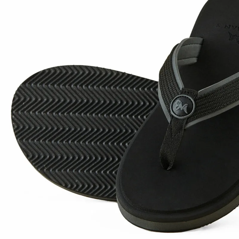 Neeman's Eco Fluffy Flip Flops | Black | Soft & Comfortable