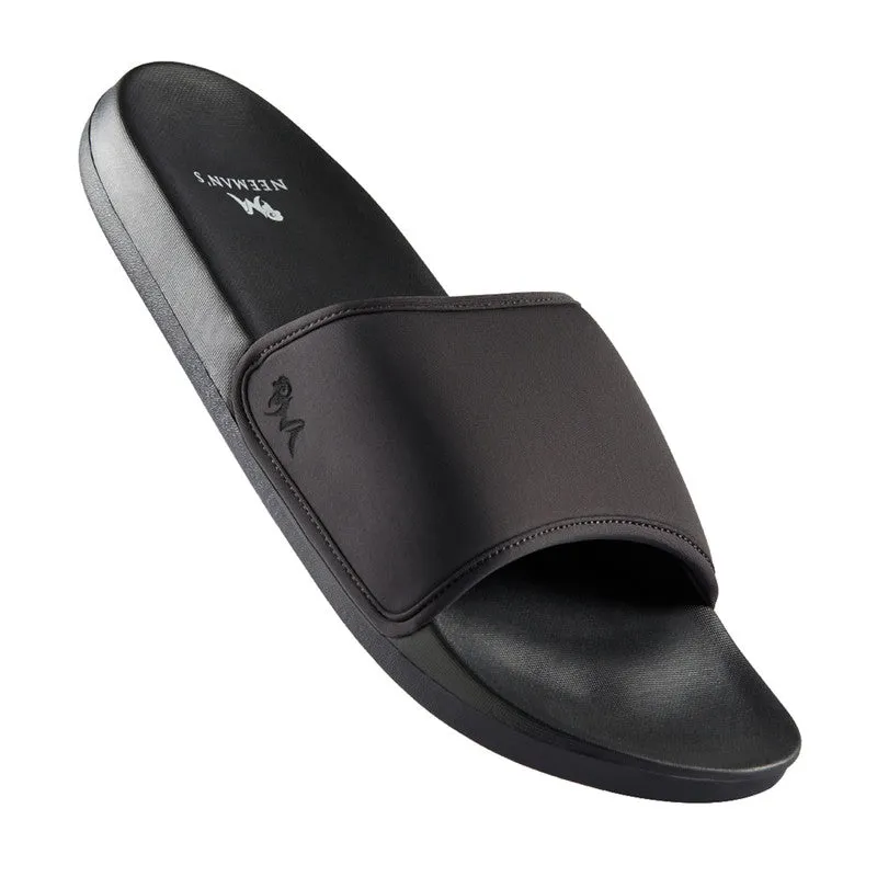 Neeman's Eco Slides Slippers | Coal Black | Lightweight Flip Flop