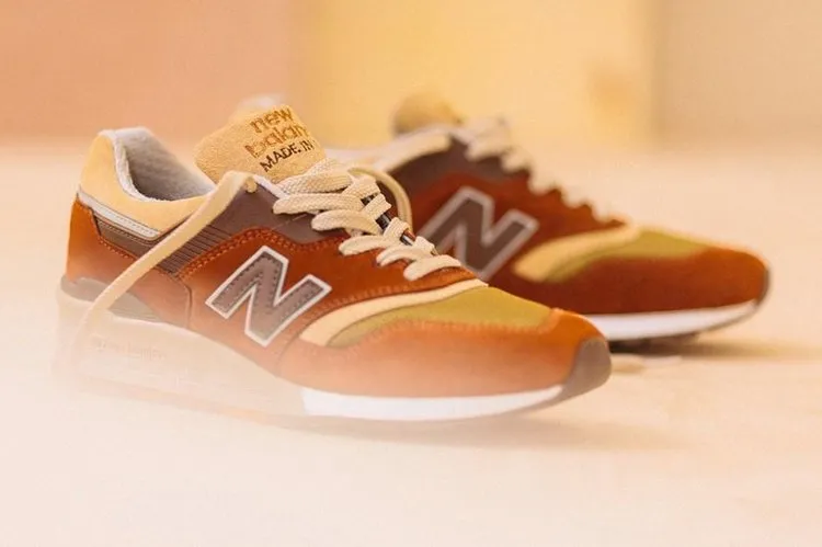 New Balance J Crew x 997 'Butterscotch' sneakers, brown