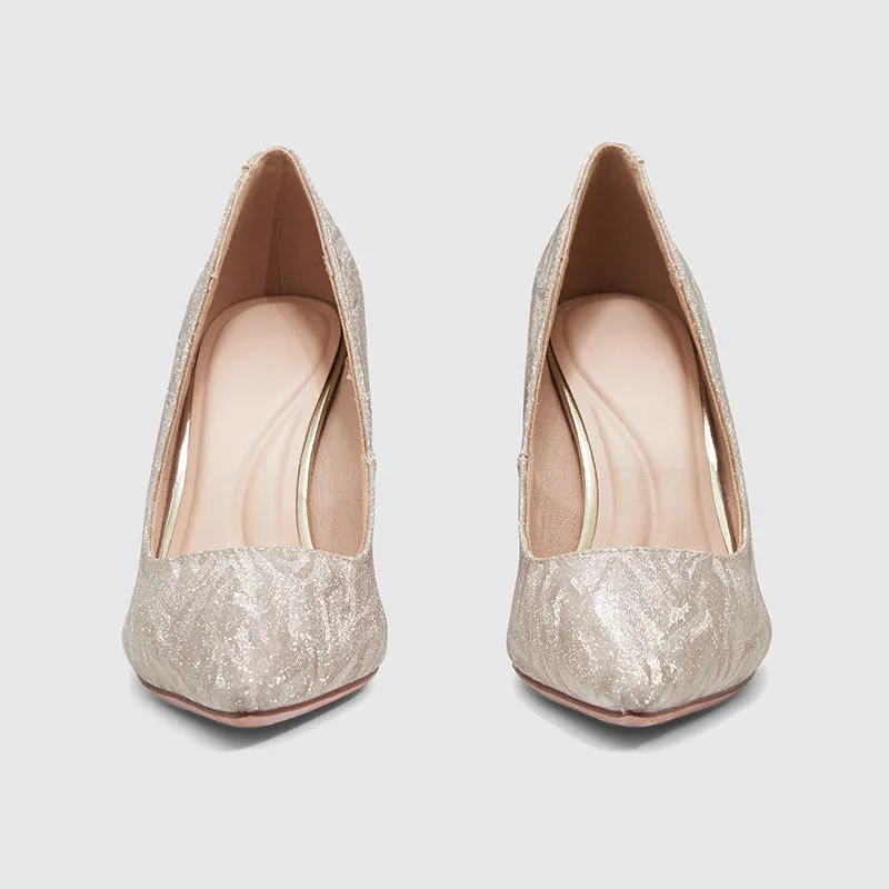 Pointed Thin Heel Shallow Pumps