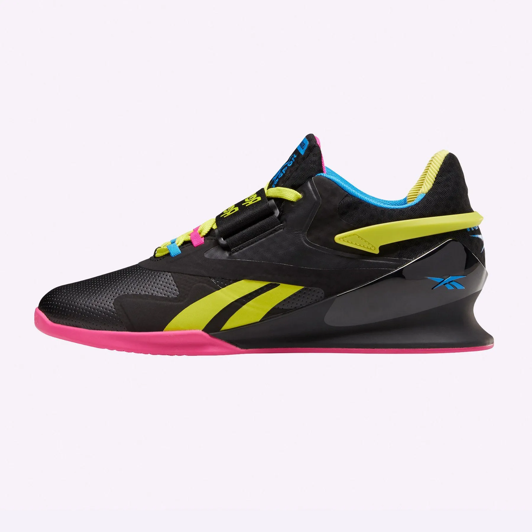 Reebok - Legacy Lifter II Shoes - Men's - BLACK/CHARTREUSE/PROUD PINK