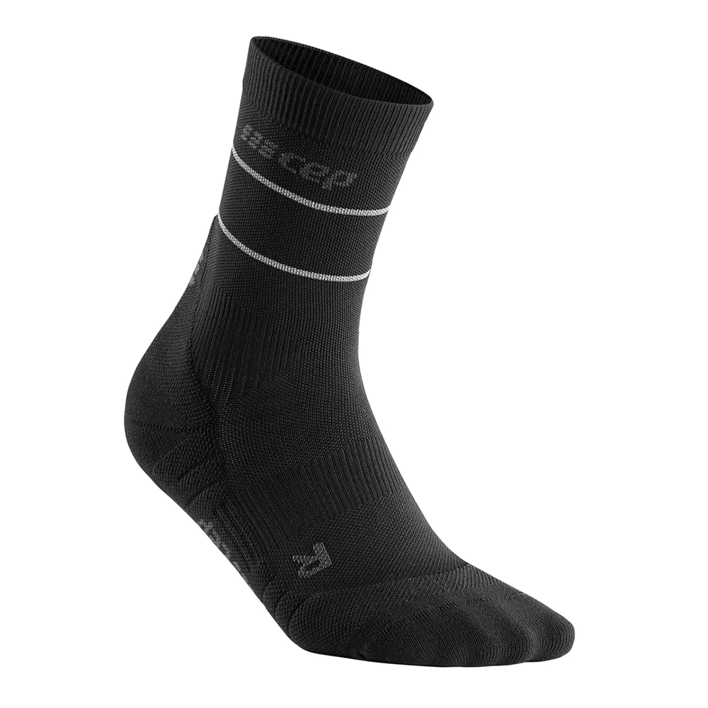 Reflective Mid Cut Compression Socks, Men